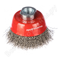 Щетка чашечная с гофрированной нержавеющей проволокой эксперт 501 (60 мм; м14*2 мм) профоснастка 20801001