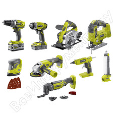 Набор инструмента ryobi one+ r18ck9-252s 5133003576