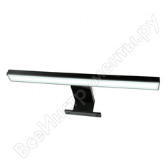 Светодиодный светильник uniel ult-f36-6w/4500k ip44 black для подсветки мебели и зеркал ванной ul-00006907