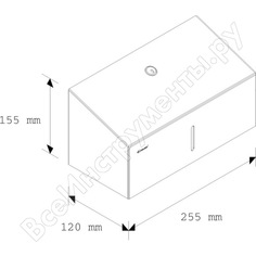 Полотенцедержатель для отдельных бумажных полотенец merida stella mini металлический asm201