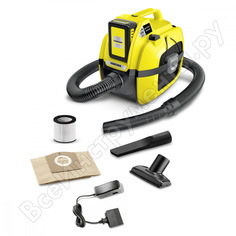 Хозяйственный пылесос karcher wd 1 compact battery set 1.198-301