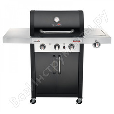 Трехгорелочный газовый гриль char broil professional 2017 black edition 468641017