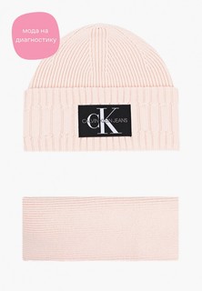 Комплект Calvin Klein Jeans шапка и шарф 30х180 см