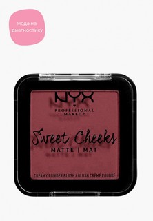 Румяна Nyx Professional Makeup Sweet Cheeks Creamy Powder Blush Matte, оттенок 05, Bang Bang, 5 г