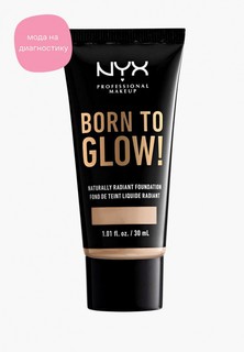 Тональное средство Nyx Professional Makeup Born To Glow Naturally Radiant Foundation, оттенок 02, Alabaster, 30 мл