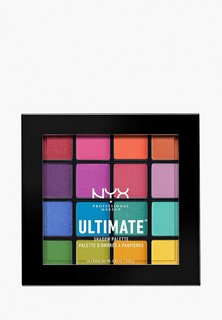 Палетка для глаз Nyx Ultimate Shadow Palette, оттенок 04, Brights, 13 г
