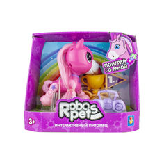 Интерактивная игрушка 1Toy Robo Pets Игривый пони, розовый