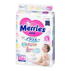 Подгузники Merries Air Through (6-11 кг) шт.