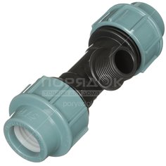 ПНД тройник STR с наружной резьбой 3/4", 25 мм СТР