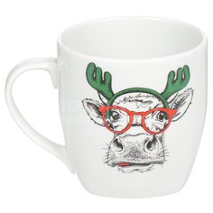 Кружка керамическая Квадро Возьми быка за рога 0С2096Ф34, 400 мл Добрушский фарфоровый завод