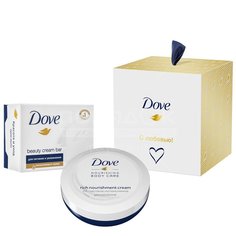 Подарочный набор Dove С любовью для Вас (крем питательный 75 мл + крем-мыло 100 г)