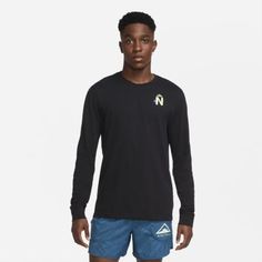 Мужская футболка для трейлраннинга с длинным рукавом Nike Dri-FIT Trail