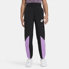 Брюки из тканого материала для тренинга для девочек школьного возраста Nike Sportswear Heritage