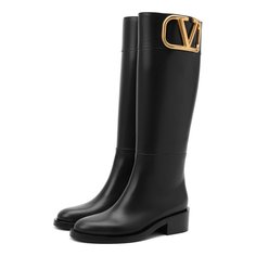 Кожаные сапоги Valentino Garavani SuperVee Valentino