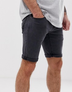 Серые джинсовые шорты Celio-Серый