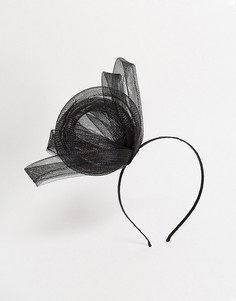 Ободок с вуалеткой черного цвета ASOS DESIGN-Черный