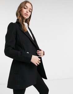 Черная куртка с запахом и поясом Forever New-Черный
