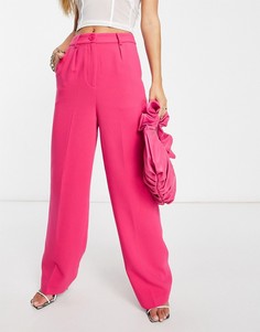 Розовые брюки с широкими штанинами Ivyrevel-Розовый