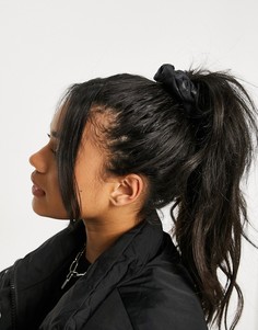 Черная объемная резинка для волос ASOS DESIGN-Черный цвет