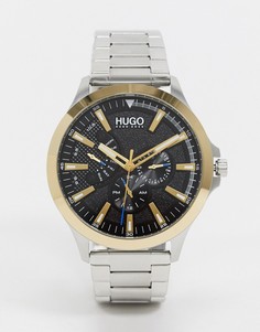 Серебристые наручные часы HUGO leap-Серебряный