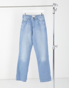 Выбеленные прямые джинсы свободного кроя в винтажном стиле Kikiriki-Синий