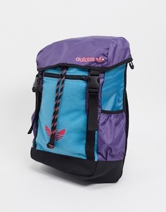 Рюкзак бирюзового и фиолетового цвета adidas Originals-Синий