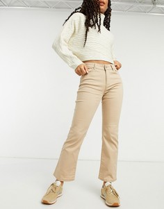 Расклешенные джинсы бежевого оттенка Vero Moda-Коричневый