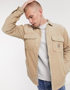 Бежевая рубашка-куртка навыпуск Carhartt WIP-Neutral