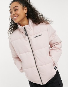 Пуховик светло-розового цвета Dickies Rodessa-Розовый