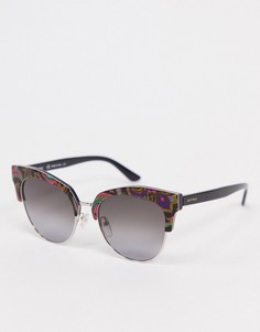 Круглые солнцезащитные очки с мраморным эффектом Etro-Мульти