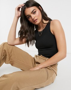 Черное боди со спинкой-борцовкой Vero Moda-Черный