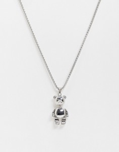 Ожерелье с подвеской в виде плюшевого мишки SVNX-Серебряный 7X