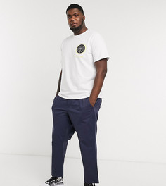 Темно-синие укороченные чиносы Only & Sons Plus-Темно-синий