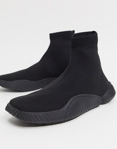 Кроссовки-носки с фигурной подошвой ASOS DESIGN-Черный