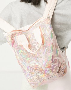 Розовая сумка-тоут с геометрическим 3D принтом adidas Originals-Розовый