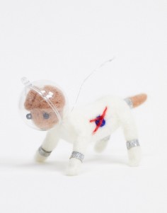 Елочное украшение из фетра в виде собаки-космонавта Sass & Belle-Мульти