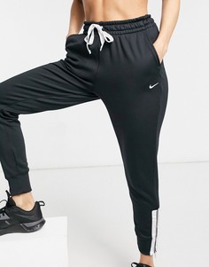 Черные джоггеры с лентой-логотипом Nike Training Therma-Черный