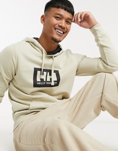 Белый худи с блочным логотипом Helly Hansen HH Box