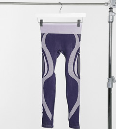 Леггинсы с бесшовным кроем ASOS 4505 Petite-Фиолетовый