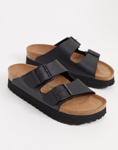 Черные сандалии на платформе Papillio-Черный цвет Birkenstock