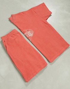 Оранжевая пижама с вышивкой "OSAKA" ASOS DESIGN-Оранжевый