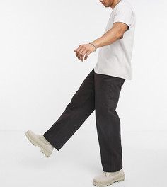 Мешковатые джинсы шоколадно-коричневого цвета в стиле 90-х COLLUSION x014-Коричневый