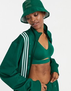 Темно-зеленая двусторонняя панама adidas x IVY PARK-Зеленый