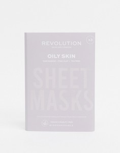 Биоразлагаемая тканевая маска для жирной кожи Revolution Skincare-Бесцветный