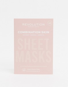 Биоразлагаемая тканевая маска для комбинированной кожи Revolution Skincare-Бесцветный