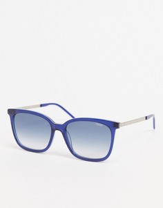 Квадратные солнцезащитные очки HUGO-Голубой