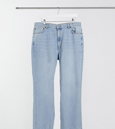 Светлые расклешенные джинсы до щиколотки с завышенной талией ASOS DESIGN Curve-Синий