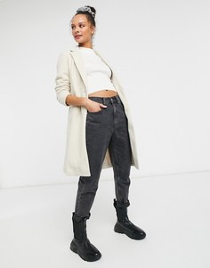 Бежевое пальто классического кроя New Look-Мульти