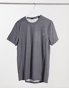 Серая меланжевая футболка ASOS 4505 icon-Серый