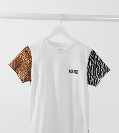 Белая футболка со звериным принтом Vans Wyld эксклюзивно для ASOS-Белый